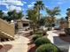 Landscaped grounds with walking paths, greenery, and a centralized mailbox area at 7400 W Flamingo Rd # 2058, Las Vegas, NV 89147
