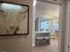 Dining area showing table and chairs with decorative light fixture at 9449 Grand Mesa Dr, Las Vegas, NV 89134