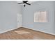 Bedroom featuring hardwood floors and a ceiling fan at 1112 Bower Basin St, Las Vegas, NV 89144