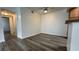 Open concept dining area with modern flooring and natural light at 1455 E Katie Ave # 16, Las Vegas, NV 89119