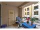 This balcony is perfect for outdoor relaxation and boasts city views at 230 E Flamingo Rd # 115, Las Vegas, NV 89169