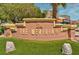 The Meridian property entrance sign with professional landscaping for a welcoming first impression at 230 E Flamingo Rd # 115, Las Vegas, NV 89169