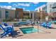 Outdoor spa area with comfortable seating, offering a relaxing retreat at 353 E Bonneville Ave # 746, Las Vegas, NV 89101