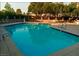 Large community pool with ample seating at 4338 Caliente St # 15, Las Vegas, NV 89119