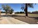 Spacious grassy area near a sidewalk, partially shaded by mature trees at 567 Roxella Ln # D, Las Vegas, NV 89110