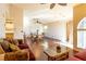 Spacious living area with hardwood floors, inviting furniture, and plenty of natural light creating a cozy atmosphere at 7061 Roscoe Ave # 201, Las Vegas, NV 89129