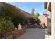 Landscaped backyard with mature plants, offering a private and serene outdoor space at 7325 Rustic Crest St, Las Vegas, NV 89149