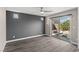 This bedroom boasts modern flooring, ample natural light, and direct access to a private plunge pool at 8116 Haywood Estate Ave, Las Vegas, NV 89113