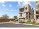 Charming two-story home featuring multi-story architecture, a balcony, and an attached garage at 8116 Haywood Estate Ave, Las Vegas, NV 89113
