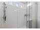 Enclosed shower highlighting the high-end features and bright design at 8116 Haywood Estate Ave, Las Vegas, NV 89113