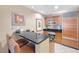 A well lit kitchenette with barstool seating at 135 E Harmon Ave # 221, Las Vegas, NV 89109