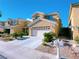 Charming two-story home with a well maintained yard and desert landscaping at 150 Short Ruff Way, Las Vegas, NV 89148