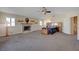 Large main bedroom with vaulted ceilings, fireplace, and built in features at 1598 Bermuda Dunes Dr, Boulder City, NV 89005