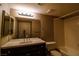 Bathroom featuring vanity and shower/tub combo at 2300 E Silverado Ranch Blvd # 1180, Las Vegas, NV 89183