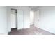 Bedroom with neutral carpet and white walls and closet at 3542 Arcadian King Ave, Las Vegas, NV 89106