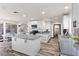 Updated kitchen with a large island, modern appliances, and lots of light at 3568 Antigua Ave, Las Vegas, NV 89121