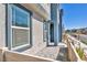 Modern townhome featuring neutral stucco, decorative trim, and a well-maintained walkway at 3725 Celesta Vista Ave, Henderson, NV 89044