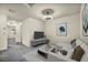 Sophisticated design in living space with modern decor and tv console at 3725 Celesta Vista Ave, Henderson, NV 89044