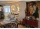Comfortable living room featuring stylish furniture, ornate decorations, and open floor plan at 4019 Delos Dr, Las Vegas, NV 89103