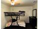 Comfortable bedroom featuring a bunk bed, ceiling fan, and dark wood dresser at 4745 Gunlock Cir, North Las Vegas, NV 89031