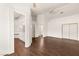 Spacious main bedroom with a vaulted ceiling and modern wood flooring at 6209 Lenaking Ave, Las Vegas, NV 89122