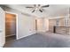 Large bonus room with closet, neutral paint, carpet, and a bright, open atmosphere at 7219 Quiet Spring St, North Las Vegas, NV 89084