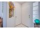 Tiled entryway featuring glass block window and decorative vase in an alcove at 7400 W Flamingo Rd # 1087, Las Vegas, NV 89147