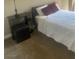 Cozy bedroom with a plush carpet, a bed and a bedside table at 8600 W Charleston Blvd # 1075, Las Vegas, NV 89117