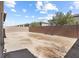 View of backyard, which includes a tall block wall, space for personalization at 9268 Wildfire Gorge St, Las Vegas, NV 89139