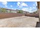 Spacious backyard features a tall block wall and space for personalization at 9268 Wildfire Gorge St, Las Vegas, NV 89139