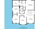 Upstairs floor plan featuring primary bedroom, bedrooms, and sitting room at 9268 Wildfire Gorge St, Las Vegas, NV 89139