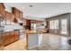 Gourmet kitchen features stainless steel appliances and tile backsplash at 9359 Brownstone Ledge Ave, Las Vegas, NV 89149