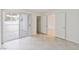 Bedroom with sliding glass door to patio and tiled flooring at , Las Vegas, NV 89117