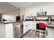 Modern kitchen equipped with stainless steel appliances at 10091 Sand Key St, Las Vegas, NV 89178