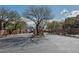 A street surrounded by trees in a residential neighborhood at 10091 Sand Key St, Las Vegas, NV 89178
