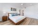 Serene main bedroom with ceiling fan, stylish furniture, and a walk-in closet at 10809 Garden Mist Dr # 2072, Las Vegas, NV 89135