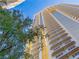 Stunning high-rise condo building featuring private balconies and a modern architectural design at 135 E Harmon Ave # 2104, Las Vegas, NV 89109