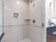 Bright tiled shower with built-in niche and a sleek showerhead; modern bathroom design at 135 E Harmon Ave # 2104, Las Vegas, NV 89109