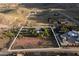 Expansive lot with native desert landscape, distant mountain views, and clearly defined property lines at 14525 Heyer Way, Las Vegas, NV 89161