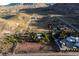 Expansive lot with native desert landscape, distant mountain views, and clearly defined property lines at 14525 Heyer Way, Las Vegas, NV 89161