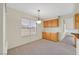Bright dining area with ample space and built-in cabinets, perfect for customization and storage at 15 Richland Acres Ct, Henderson, NV 89074