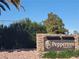Stone Peppertree Community sign with lush greenery, creating a welcoming entrance at 1847 Avacado Ct, Henderson, NV 89014