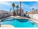 Large, luxurious swimming pool in backyard at 2042 Waverly Cir, Henderson, NV 89014