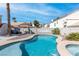 Backyard pool area featuring pool equipment at 2042 Waverly Cir, Henderson, NV 89014