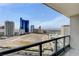 Modern balcony providing spectacular views of the city skyline and surrounding area at 222 Karen Ave # 1904, Las Vegas, NV 89109