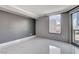 Bright bedroom with modern windows providing excellent city views and marble tile flooring at 222 Karen Ave # 1904, Las Vegas, NV 89109