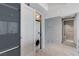 This well-lit laundry area features a stacked washer and dryer within easy reach at 222 Karen Ave # 1904, Las Vegas, NV 89109