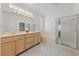 Bright bathroom with double sinks, shower and soaking tub at 2920 Foxtail Creek Ave, Henderson, NV 89052