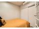 Neutral bedroom with an air conditioning unit and closet with sliding doors at 3 Chatmoss Rd, Henderson, NV 89052