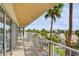 Long balcony features a view of the community, landscaping, city and mountains at 3111 Bel Air Dr # 5F, Las Vegas, NV 89109
